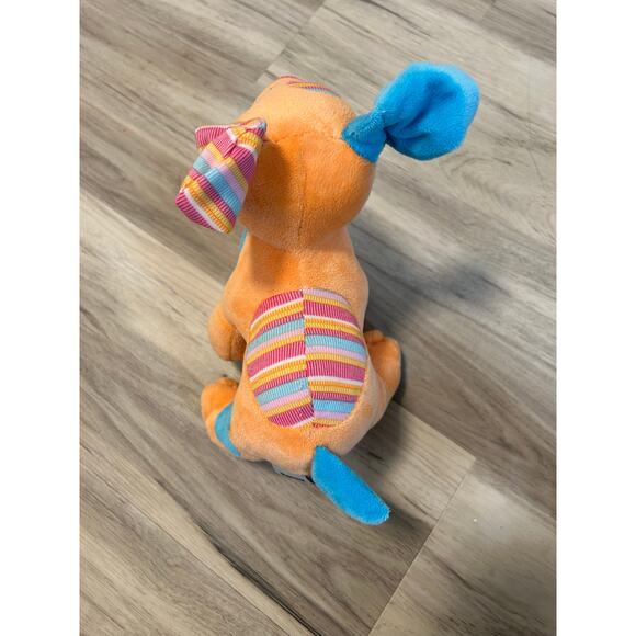 WEBKINZ Ganz Patchy Puppy Orange And Blue NO CODE! Plush Stuffed Animal - Picture 4 of 7